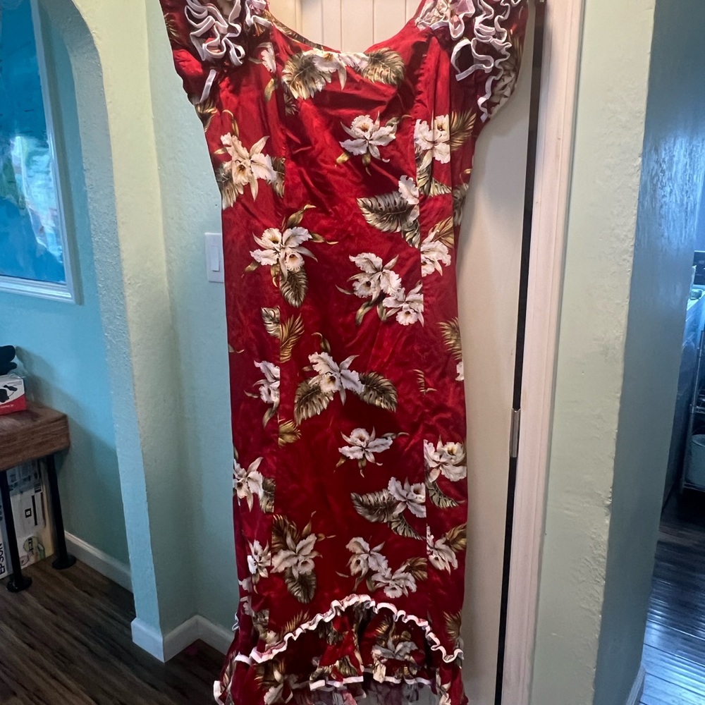 Vibrant Floral Ruffle Blouse - Picture 6 of 12